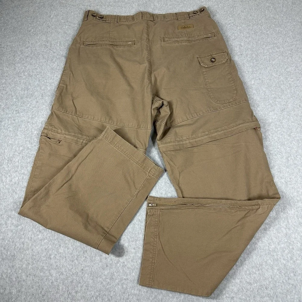 Cabelas Vintage Convertible Cargo Pants Men's Size 36x32 (36x30) Hiking Travel